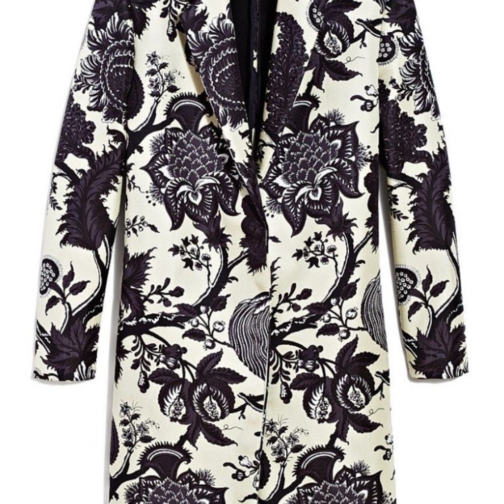 J Crew Collection Chic Patterned Coat MSRP $1145